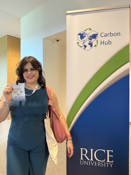 Presenting the Amazon carbon research poster