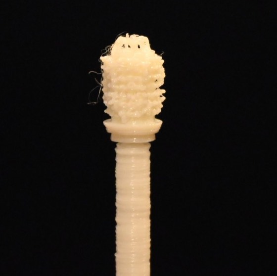The 3D-printed brush head